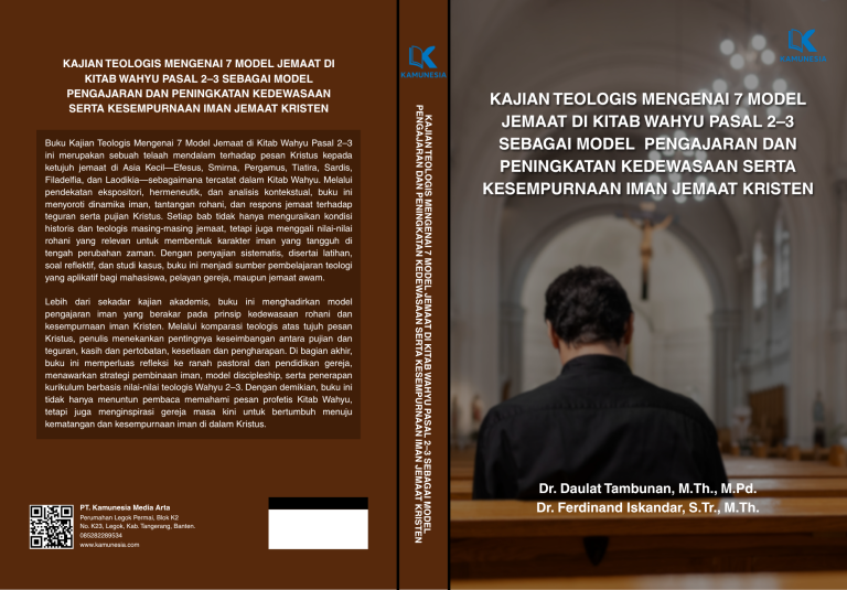 kajian teologis mengenai 7 model jemaat di kitab wahyu pasal 2 3 sebagai model pengajaran dan peningkatan kedewasaan serta kesempurnaan iman jemaat kristen