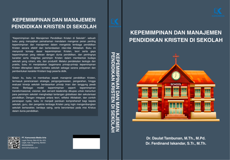 kepemimpinan dan manajemen pendidikan kristen di sekolah